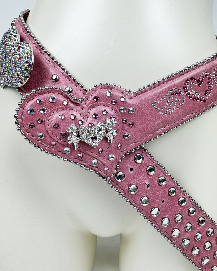 CUTE PINK LEATHER BELT (for HUH YUNJIN)
